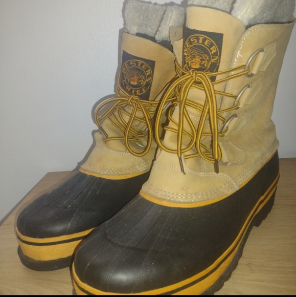 Western Chief Rain Snow Work Leather Boots US Size 12 - Picture 5 of 5